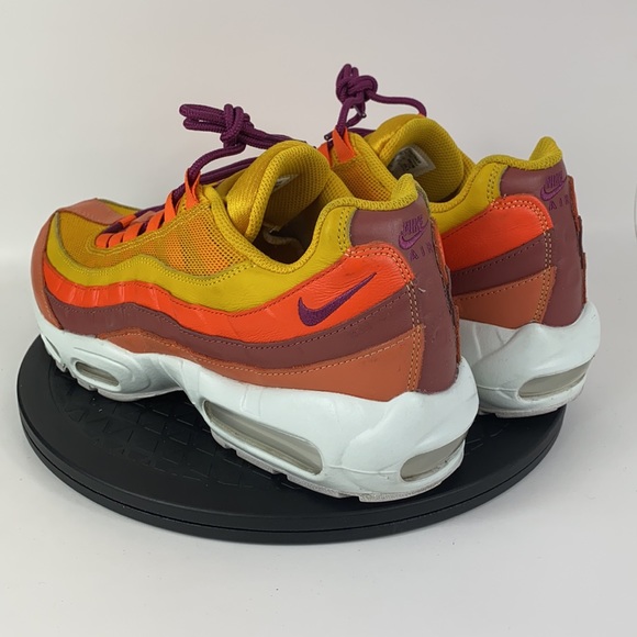 Nike Air Max 95 ‘Nike By You’ Yellow/Orange/White CW2188-991 Men’s Size 10.5 - Picture 7 of 12